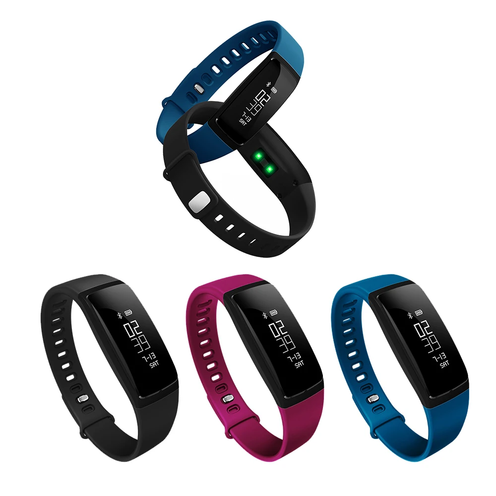 Smart Wristband Band V07 Heart Rate Bracelet Blood Pressure Watch Fitness Tracker Bluetooth SMS Call Remind