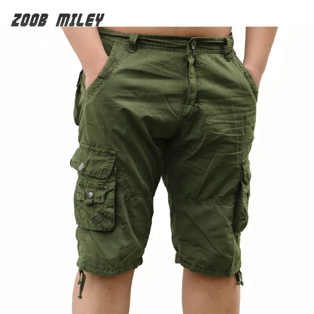 Buy Fashion Military Cargo Shorts Men Loose Baggy Army