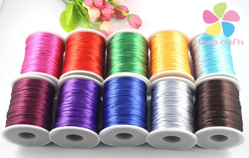 

SALE!1 roll/lot(Approx 20yards) 2mm Polyester Jewelry Cords String Rope Chinese knot thread strap 033002009