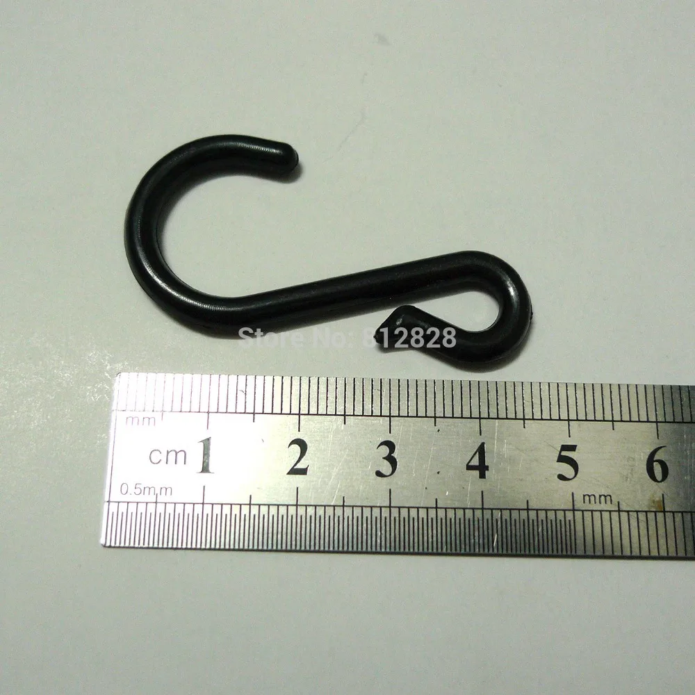 200 шт. S образные крючки вешалки из черного пластика|hook hanger|plastic s shaped hookss hooks |