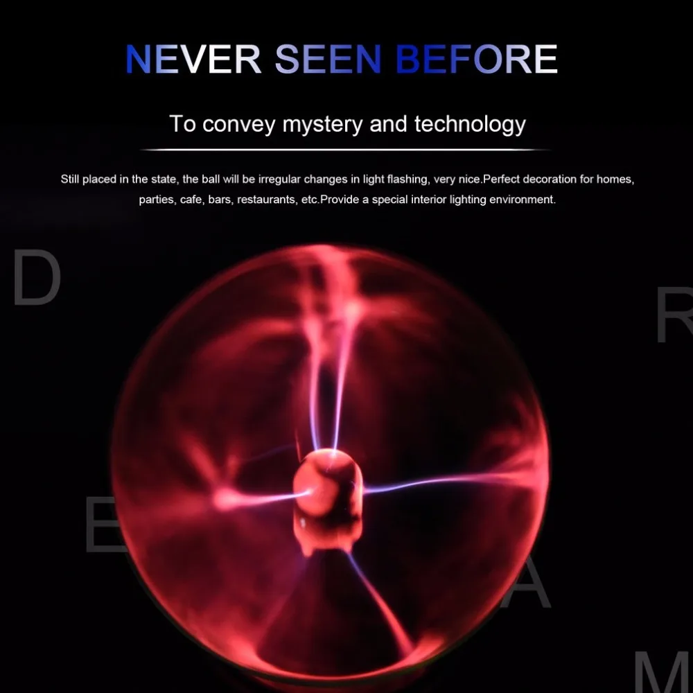

3 USB Plasma Ball electrostatic Sphere Light Magical Crystal Lamp ball Lightning Light Lamp Christmas Holiday Wedding Party Deco