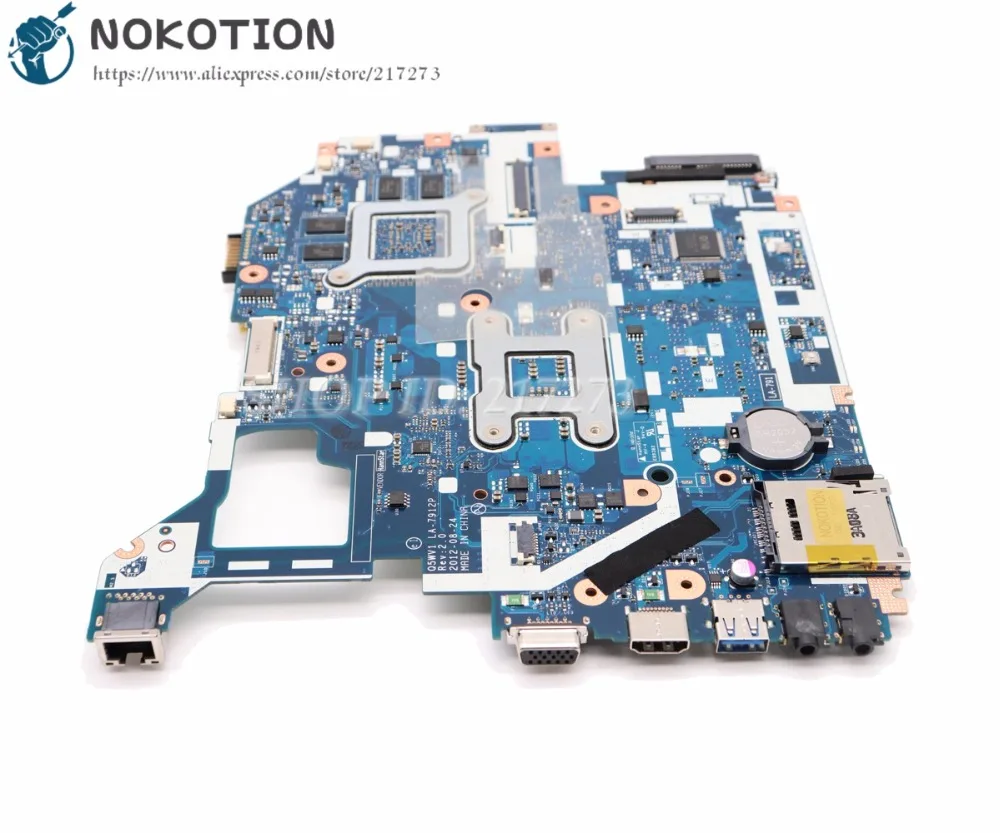 lower price  NOKOTION NB.RZP11.001 Motherboard For Acer aspire V3-571 V3-571G Laptop MAIN BOARD NBRZP11001 Q5WVH