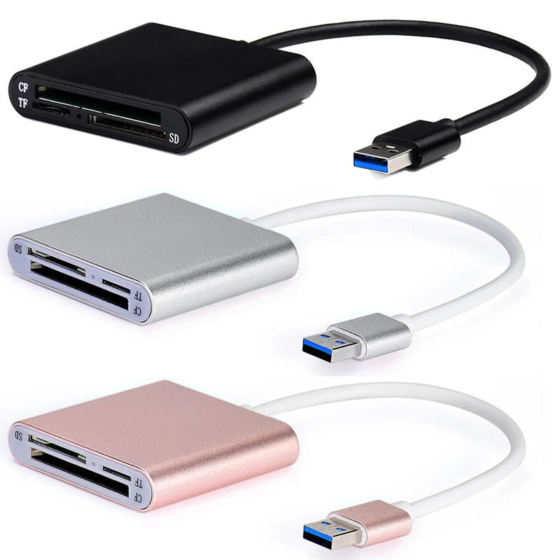 1 шт. 3 в USB 0 CF SD Micro SD/TF кардридер высокой скорости для ПК ноутбука Новый и