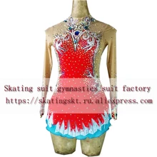 2018 new figure skating suit artistic gymnastics suit performance suit training suit red product Manufacturer design and product improving new product development performance