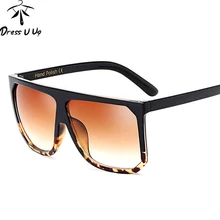 DRESSUUP, новинка, квадратные солнцезащитные очки для женщин, фирменный дизайн, большая оправа, градиентные Винтажные Солнцезащитные очки для мужчин, Oculos De Sol Feminino