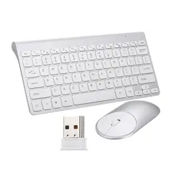 2,4G оптическая беспроводная клавиатура мышь usb-приемник комплект для ПК ноутбук портативный офисный костюм
