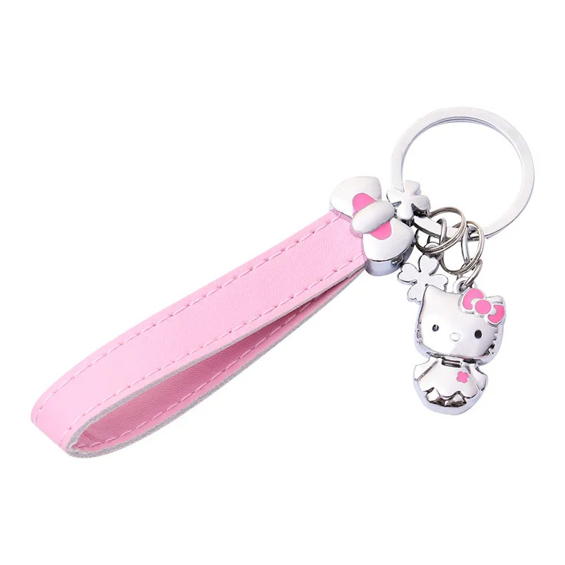 

Keychain Car Metal Keychain 1PC Cute Hello Katie Key Ring Car Keychain Women Car Bag Accessories Chain Key Ring Girl Gift