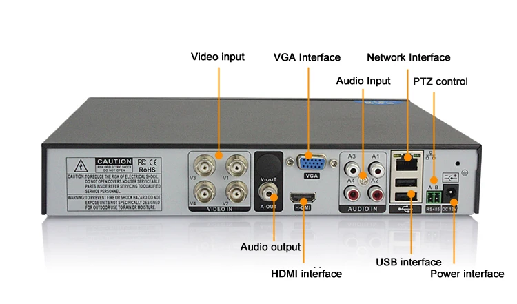  AHD sistema CCTV 4CH 1080N 1080 P DVR 4 piezas 1080 P AHD SONY CCD CCTV impermeable al aire libre c