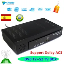 Цифровой спутниковый наземный приемник комбинированный dvb t2+ S2 HD 1080P DVB-T2 DVB-S2 ТВ-приставка H.264/MPEG-2/4 DVB T2 Поддержка Dolby AC3