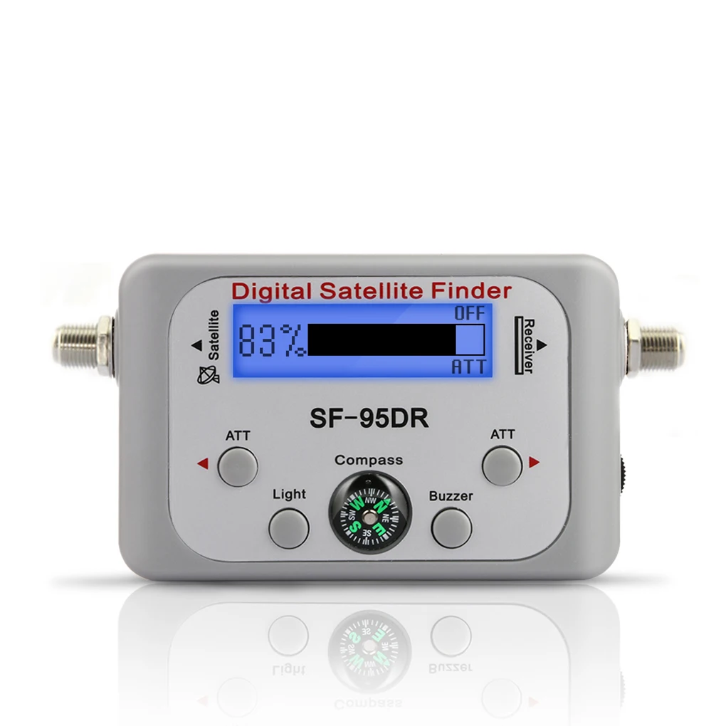 

Universal TV Receiver Decoder Digital Satellite Finder Signal Meter for Directv Dish Network FTA Signal Pointer SF-95DR