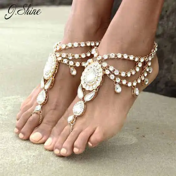 Europe Ethnic Statement Charming Foot Accessories Anklet for Women Online Shopping Indian