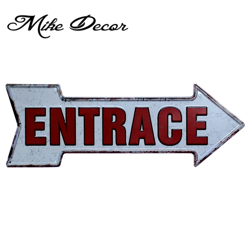 

[ Mike86 ] ENTRACE Vintage Classic Arrow Irregular Painting Retro Gift Craft Wall Plaque Cafe decor YC-645