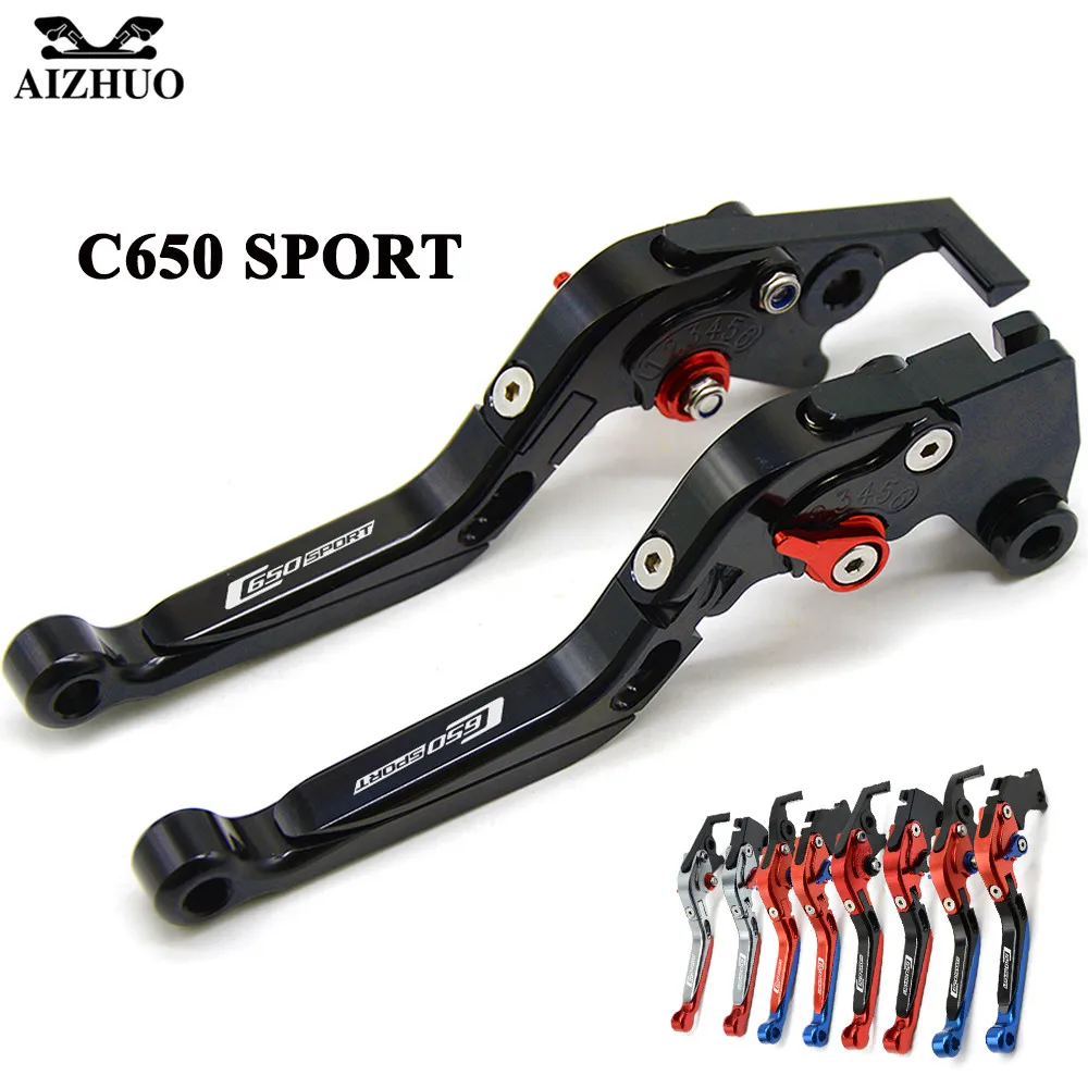 

Motorcycle Clutch Brake Lever CNC Aluminum Extendable Adjustable 9 Color With C650 Sport For BMW C650 Sport 2015 2016 2017