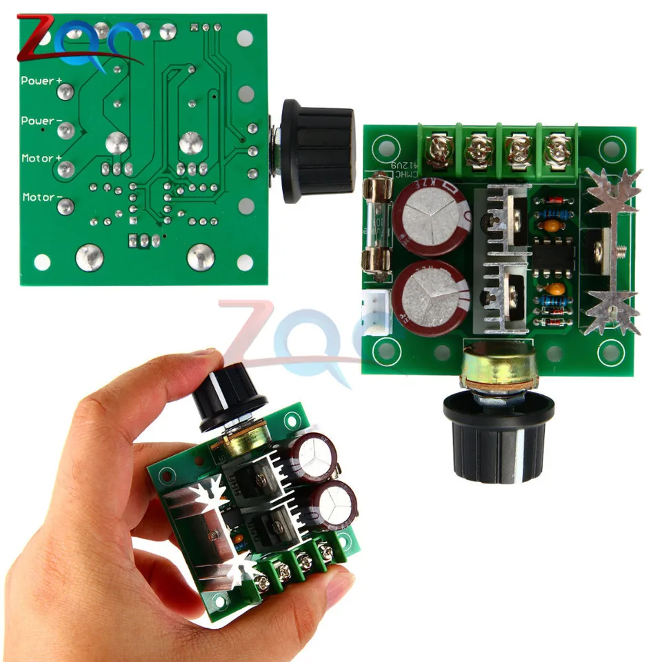 4Pcs DC Motor Speed Controller – 12V-40V 10A PWM Regulator Switch For Fans, Motors, LED Dimming (13KHz) - View #10