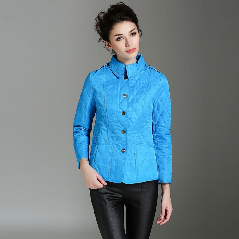 

New Winter Jacket for Woman Cotton Parka & Coat Slim Fit Turn-Down Collar Button Long Sleeves in Four Colours S-XL Available