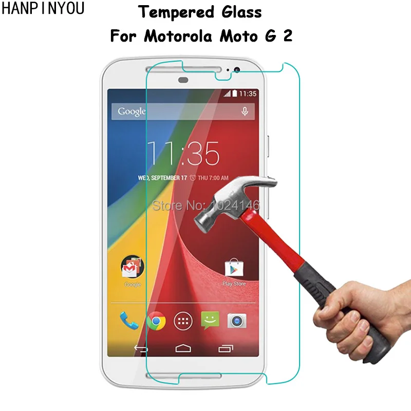 For Motorola Moto G 2 2nd Gen G+1 2014 G2 5.0&quot Clear Tempered Glass Screen Protector Ultra Thin Explosion-proof Protective Film |