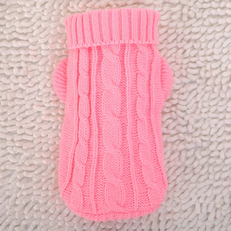 

Winter Knitted Dog Sweater Chihuahua Clothes Winter Knitwear Pet Puppy Jumper