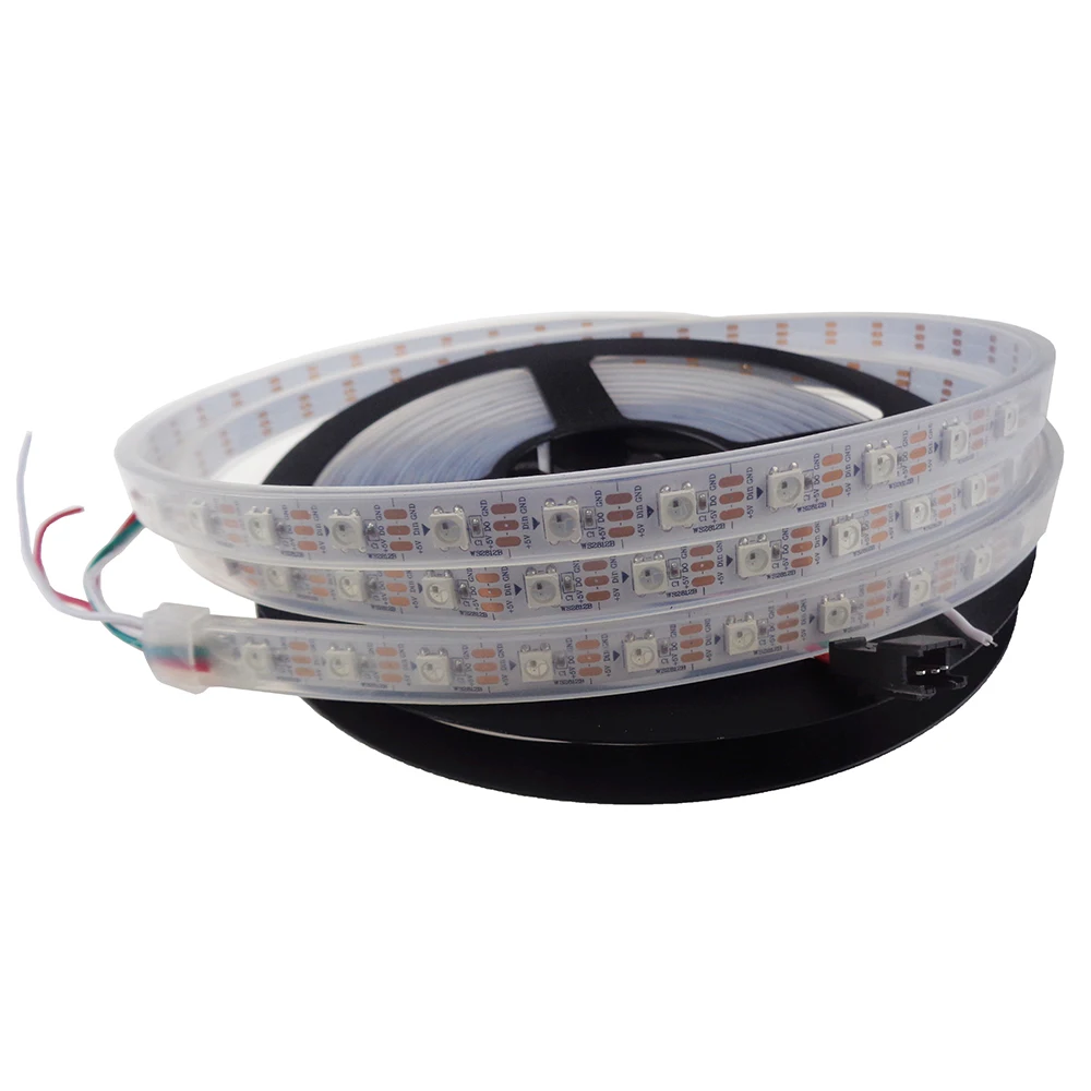 DC5V1m/4 м/5 м WS2812B 30/60/74/90/96/144 пикселей/светодиодов/m Smart led пикселей полосы, черный/белый печатных плат, WS2812 IC; WS2812B/M, IP30/IP65/IP67