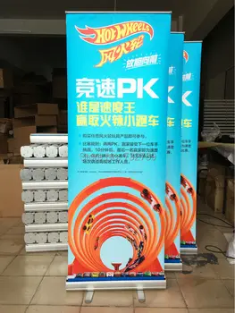 

Retractable Advertising Roll up Banner Stand with banner,Easy Change Graphic BST1-3