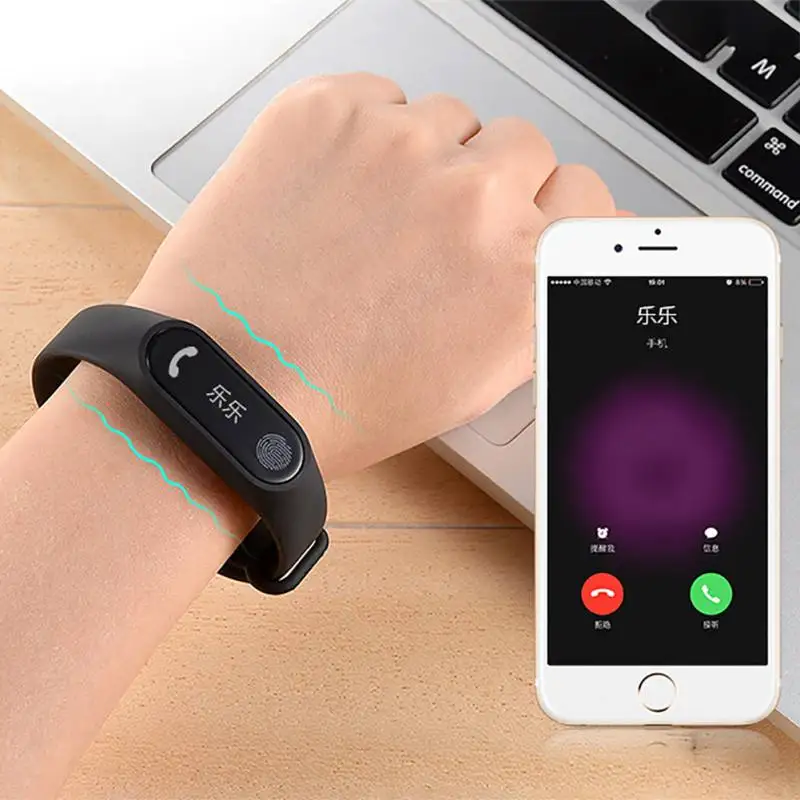 New M2 Waterproof Band Heart Rate Monitor Bluetooth Smart Bracelet Sleep Fitness Tracker Pedometer Wristwatch