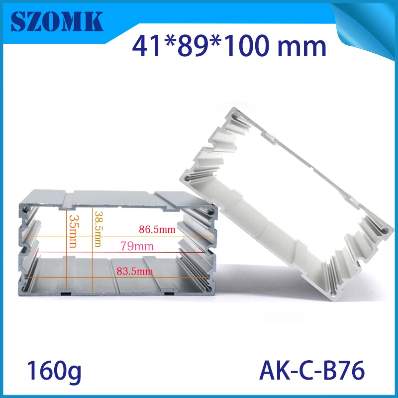 aluminum box for electronic project extruded aluminum electrical cabinet szomk aluminum housing for pcb design GPS control enclosure 