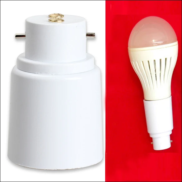 B22 к E27 Светодиодный галогенный CFL светильник лампа адаптер конвертер гнездо QP2