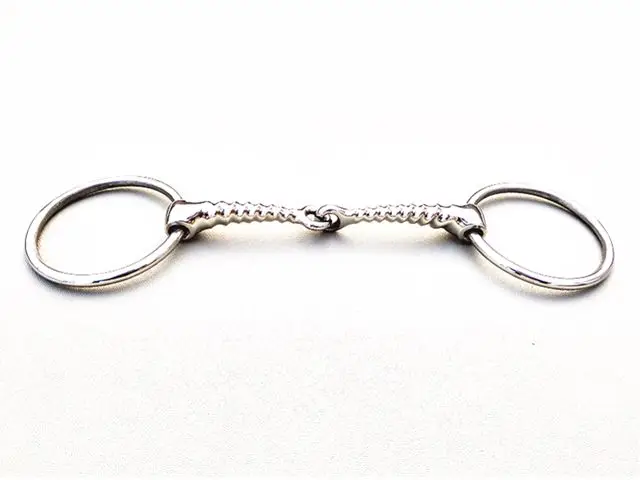 Кольцо из нержавеющей стали Snaffle Bit O-ring Horse Bit 13 см штопор соединенный мундштук