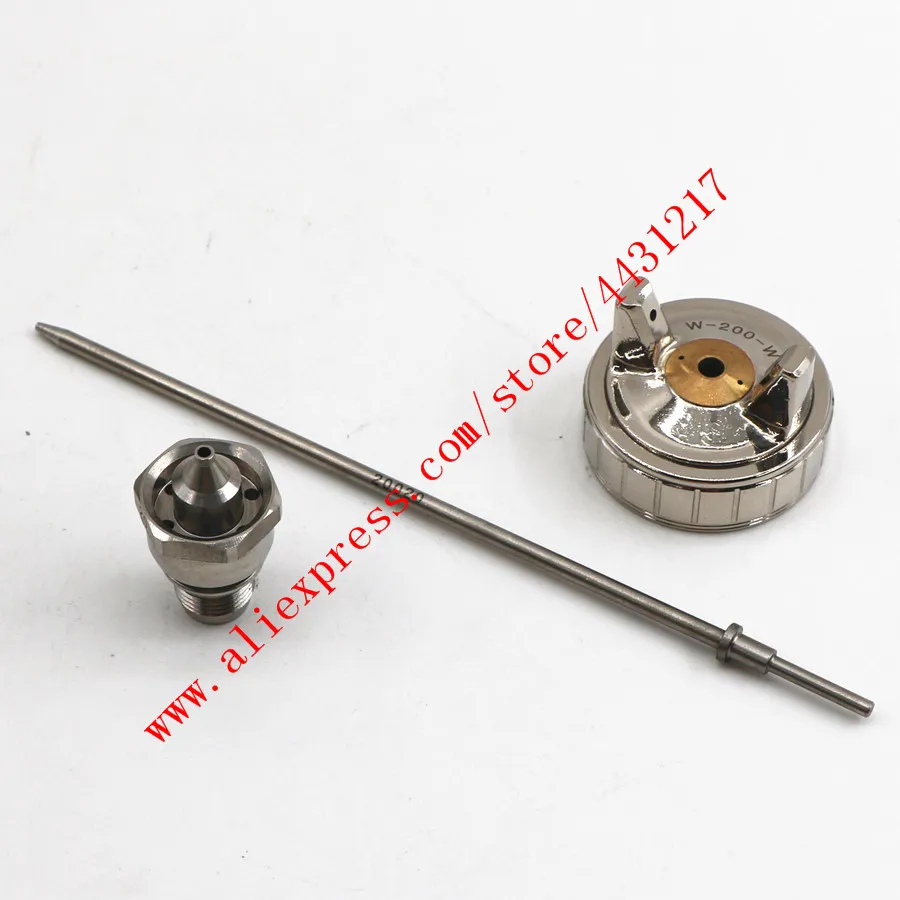 일본 만든 hvlp 수동 핸들 W-200 스프레이 건 노즐 니들 에어 캡 키트 1.2/1.5/1.8/2.0/2.5mm w200 페인트 스프레이 건