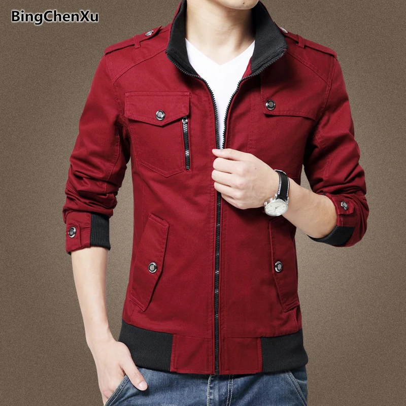 

Mens Jackets and Coats Casual Male Bomber Jacket 2019 Spring Windbreakers Military Jacket Cargo Jacket Outerwear & Coats 1387