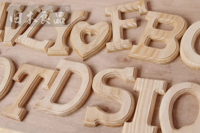 15CM Personalized Wooden Plaques Letters Wall Door Art