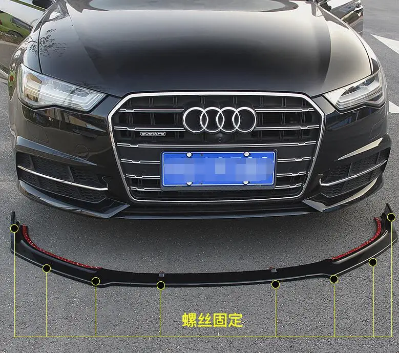 Для Audi A6 Body kit спойлер- для Audi A6 ABS задний спойлер передний бампер диффузор защитные бамперы