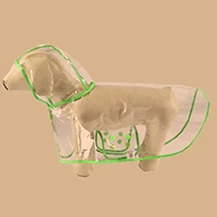 Green HE плащ-дождевик для домашних животных, открытый прозрачный плащ с капюшоном, плащ, водонепроницаемая куртка для щенков, модная одежда для собак - Цвет: Green