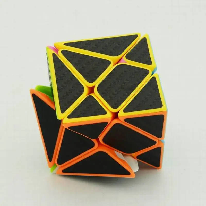 3 шт. Lefun Cube Стиль ветряная мельница оси Фишер куб оригинальная Волшебная скорость Stickerless розовый с черными наклейками Cubo Magico PuzzleCube