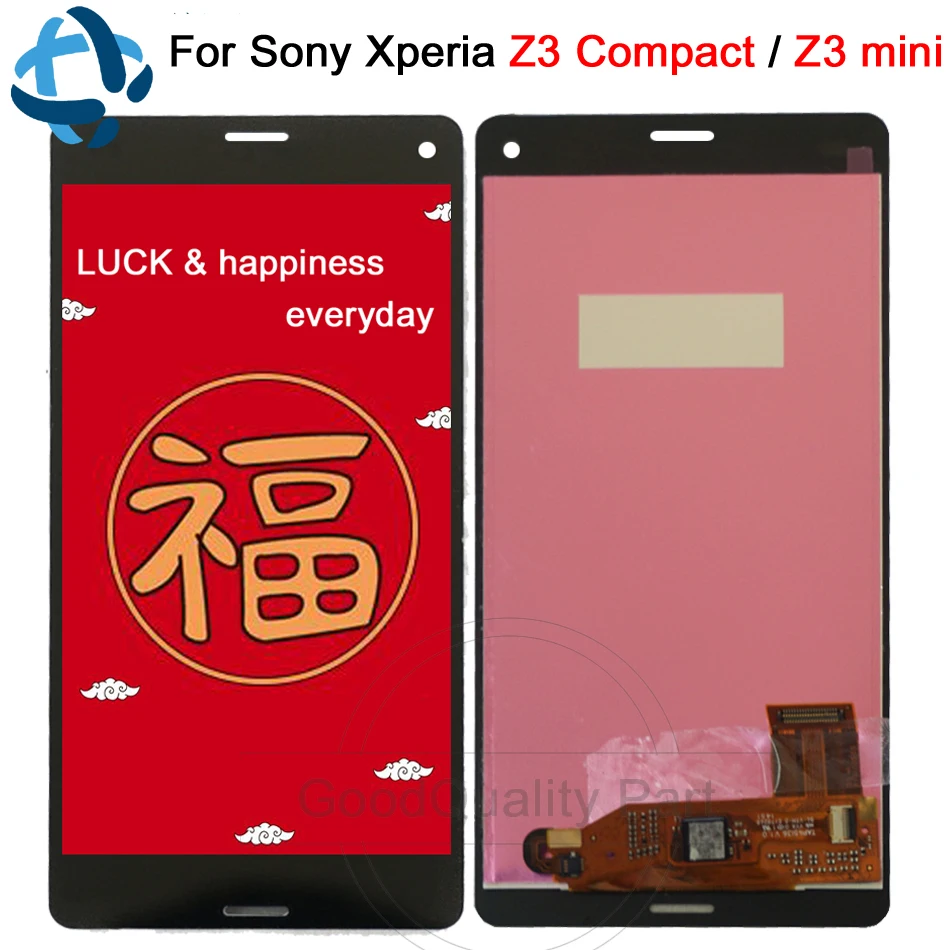 

100% Tested LCD display For Sony Xperia Z3 compact 4.6" D5803 D5833 Digitizer Sensor For sony Z3 mini Assembly with Frame +Tools