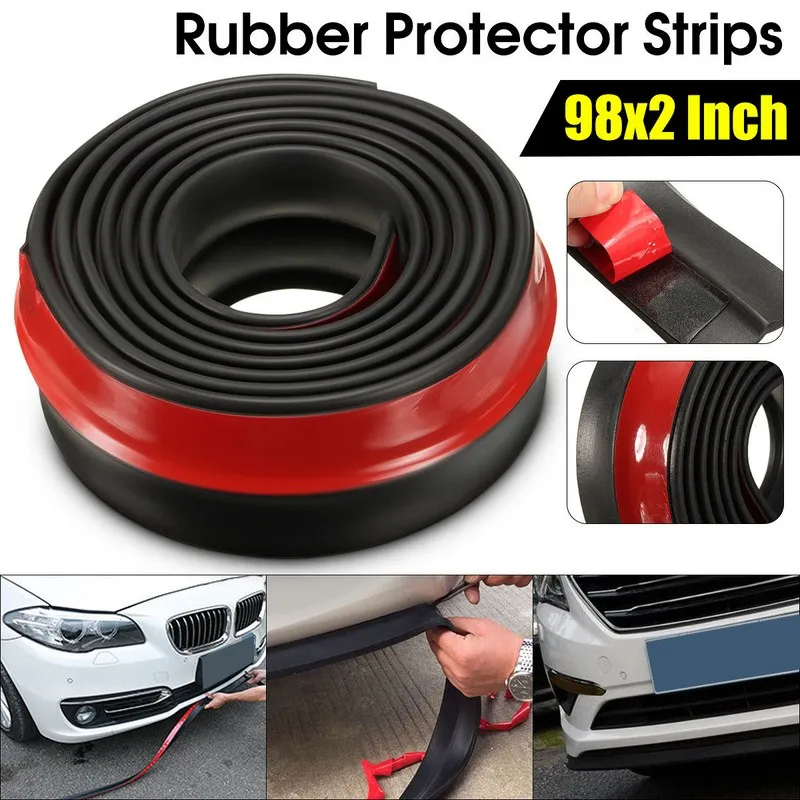

250cm Universal Rubber Car Protector Front Bumper Lip Splitter Car Sticker Body Kit Spoiler Bumpers Car Styling Car Accessories