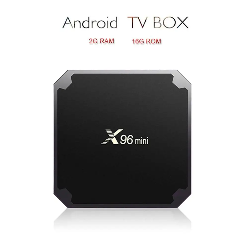 2-16GB X96 Мини ТВ приставка Android 7,1 OS Смарт ТВ приставка 4K приставка IPTV, Amlogic S905W 2.4Gz WiFi 2G ram 16G rom X96mini медиаплеер - Цвет: 2-16GB