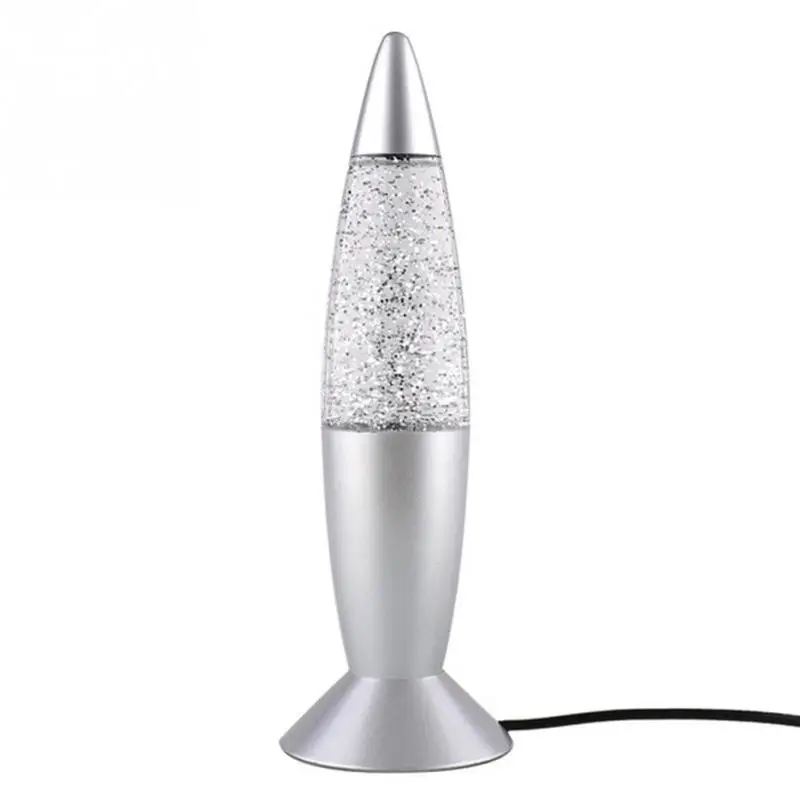 

3D Rocket Multi Color Changing Lava Lamp RGB LED Night Light Bedside Decoration Night Lamp Glitter Party Mood Night Light