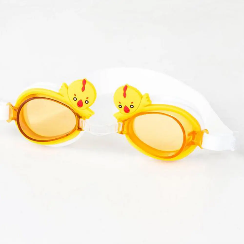 Yellow Chicken 12 цветов регулируемые детские водонепроницаемые противотуманные из силикона UV щит Очки для плавания, защитные очки Snorkel очки - Цвет: Yellow Chicken