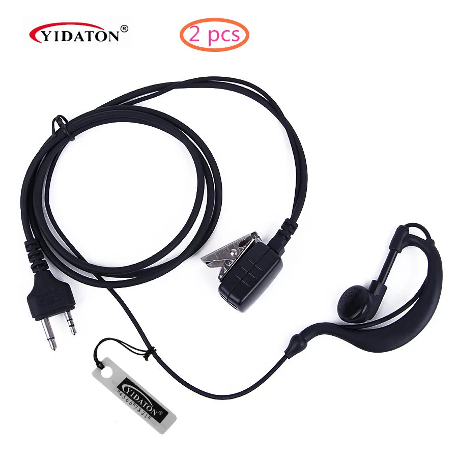 2 шт. Pin PTT ушной крючок наушник микрофон для MIDLAND Walkie Talkie G6/G7/G8/G9 GXT550 GXT650 LXT80 LXT110 LXT112 CB