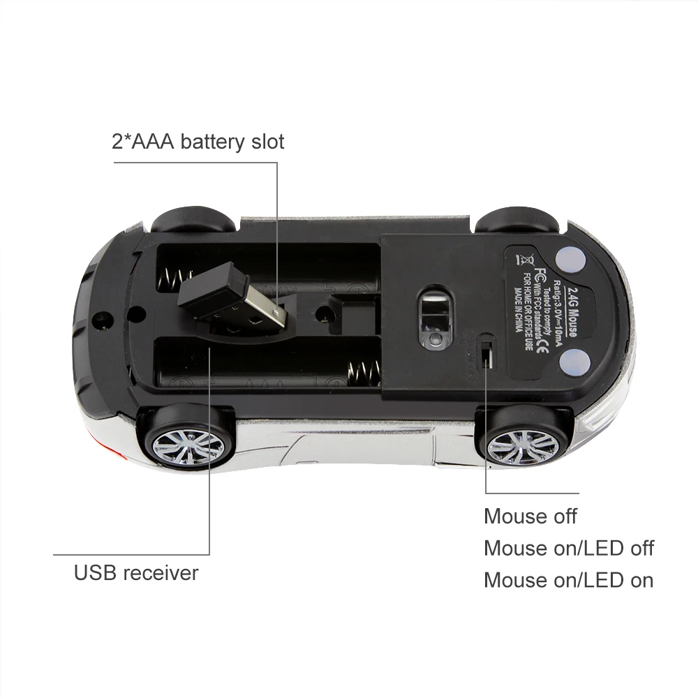 Wireless Mouse Sports Car Mouse Gaming