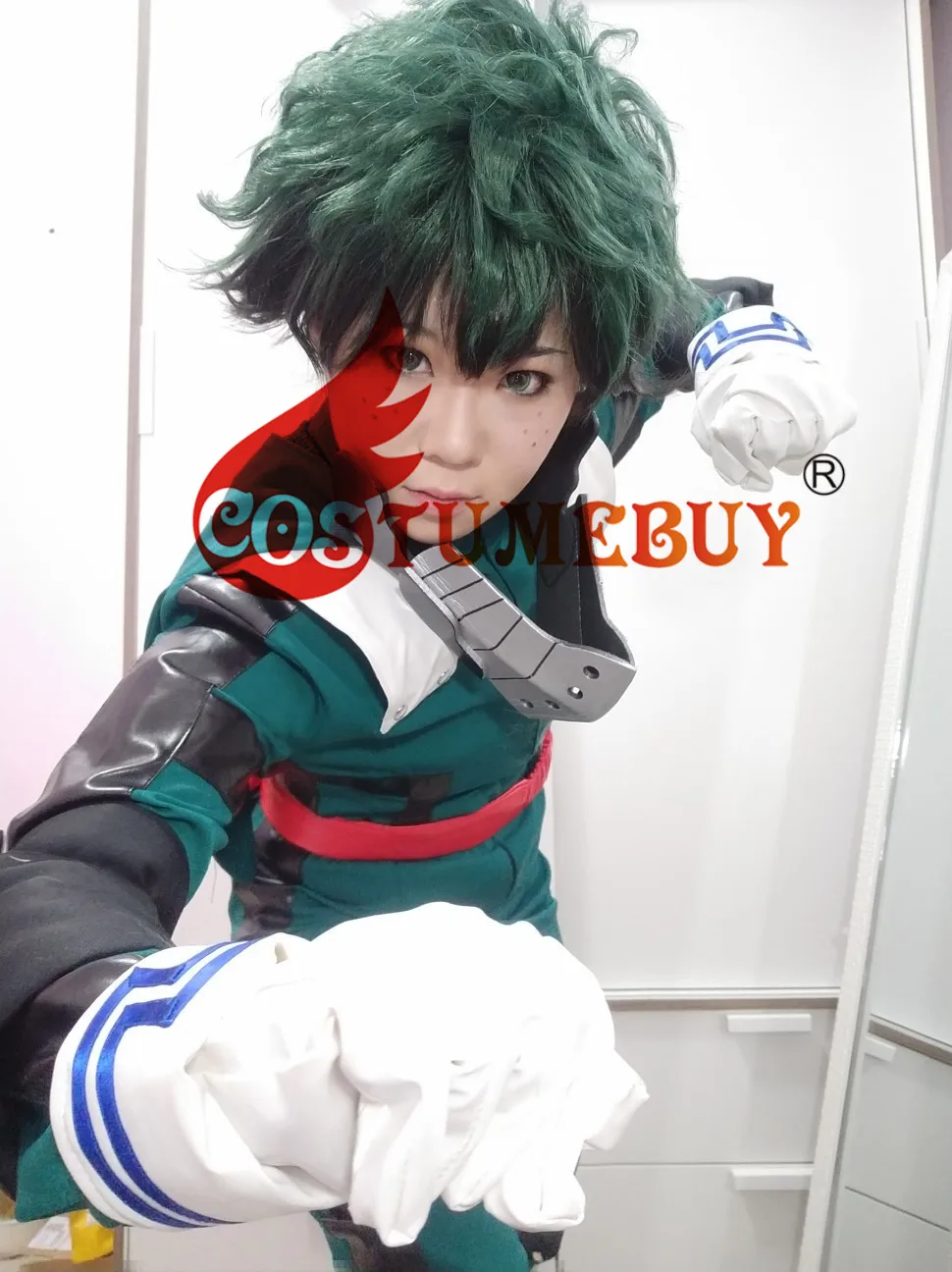 Costumebuy/аниме «Мой герой Academy 3»; Boku no Hero; Akademia; Косплей; izku Midoriya Deku; Зеленый боевой костюм; костюмы на Хэллоуин