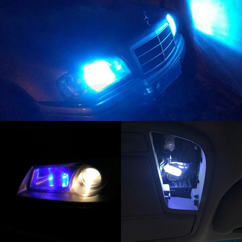 T10 W5W Белый Красный COB LED Silicagel водонепроницаемый 194 147 501 клиновидный светодиодный автомобильный габаритный фонарь для чтения, купольная лампа, автомобильная парковочная лампа, DC 12 В