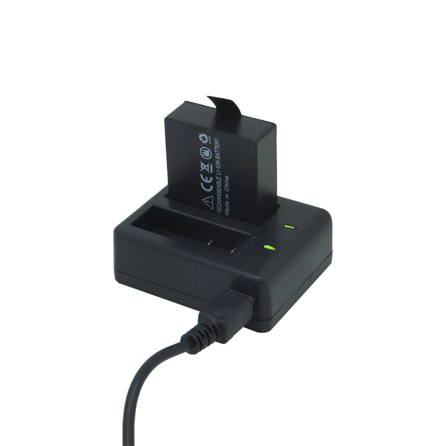 2*1050mAh Battery with Dual port charger, 3.7V Li-ion Backup Rechargeble For SJCAM SJ5000 Vefly Sport Camera DV action cam