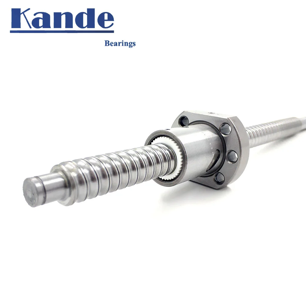 

SFU1605-2000mm SFU2005-2000mm 4pcs C7 precision ball screw with 1605 flange single ball nut no machining in the end