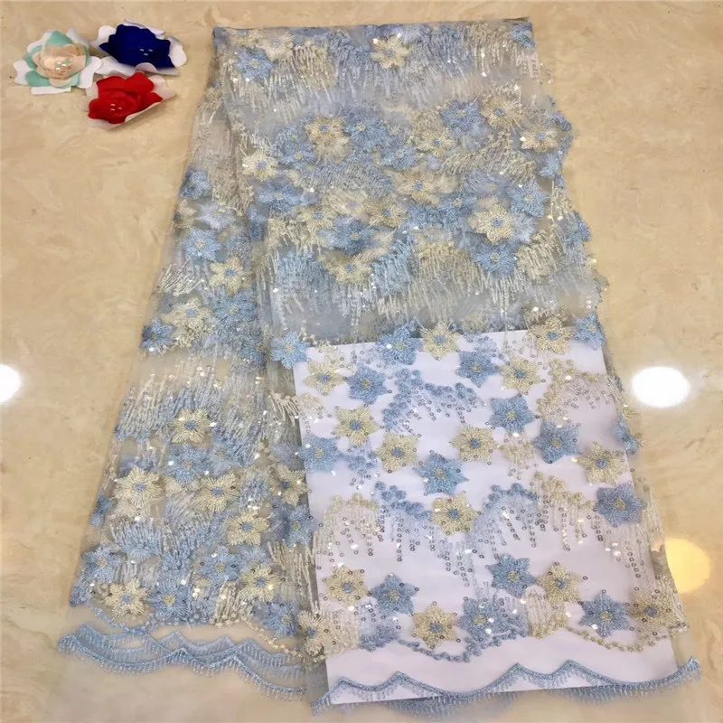

New African Sequins Mesh Fabric Shining Transparent Party Dress Clothes Cloth India Sari Sewing Tissu Tecidos HJ1172-1