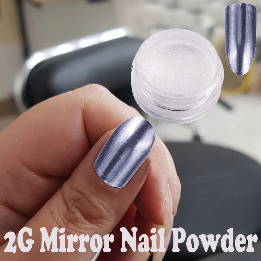 

Nail Art Powder decorations Women Mirror acrylic powder Effect Chrome Nails Pigment Gel Polish DIY 2G nail stamping plates