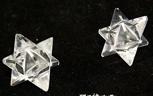 1 шт. резьба из натурального кварцевого кристалла Merkabah Merkaba 20-25 мм | Дом и сад
