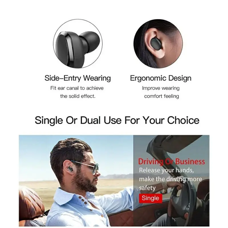 WELTEAYO True TWS беспроводные Bluetooth наушники мини беспроводные наушники с зарядным чехлом стерео Близнецы наушники Спортивная гарнитура