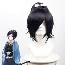 Высокое качество Touken Ranbu онлайн Косплэй парик yamatonokami yasusada Косплэй короткий парик Хэллоуин Для мужчин парик