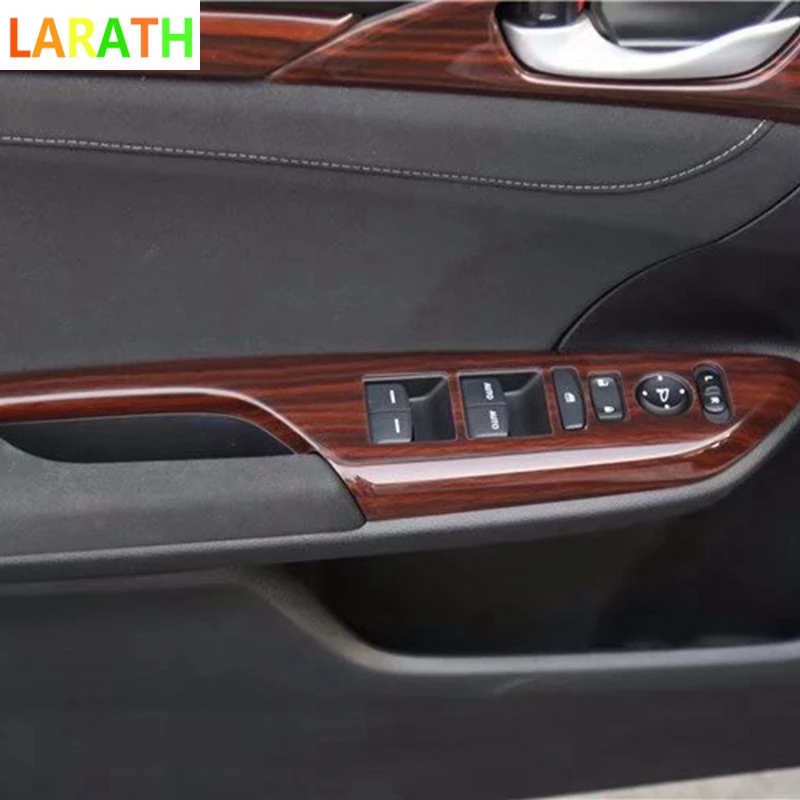 For Honda Civic 2016 2017 2018 10TH Generation Wood/carbon fiber 